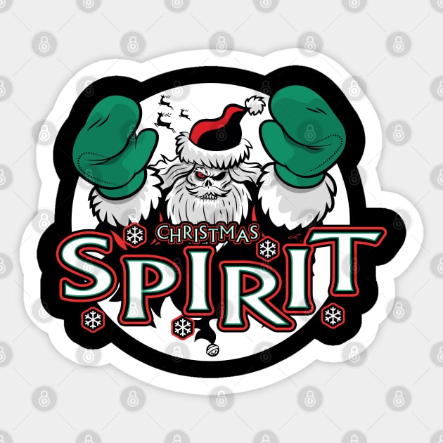 Christmas Spirit Sticker by chrisraimoart